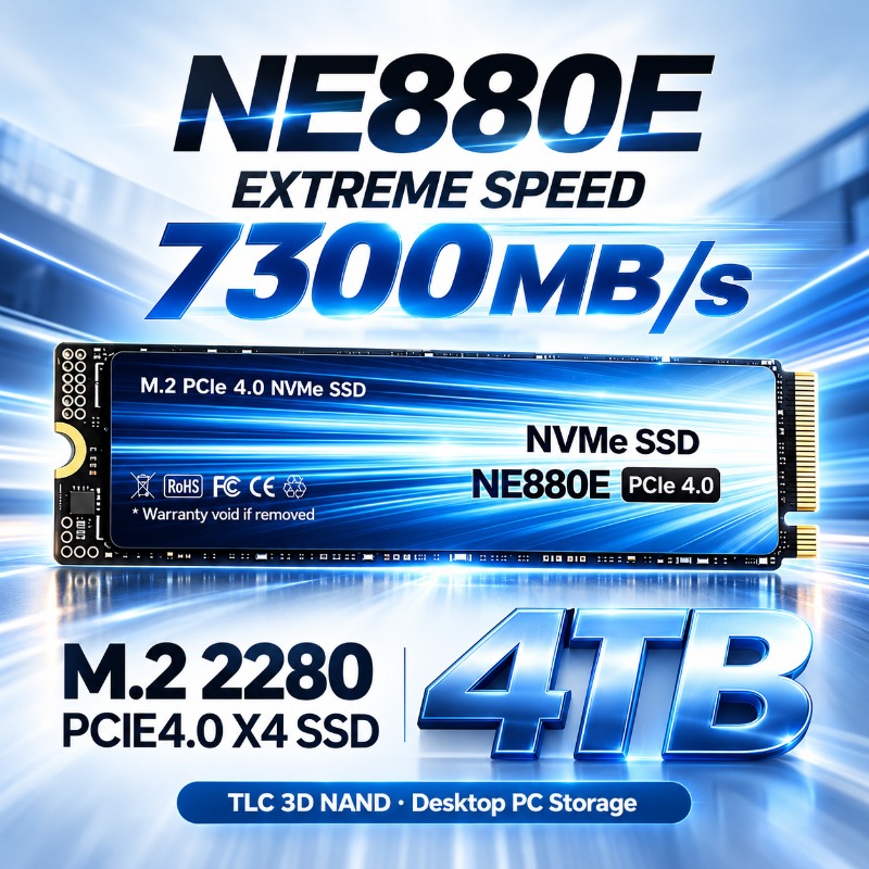 M.2 Nvme 4Tb Pcie 4.0 Ssd - Originele NE880E SSD M.2 NVMe PCIe