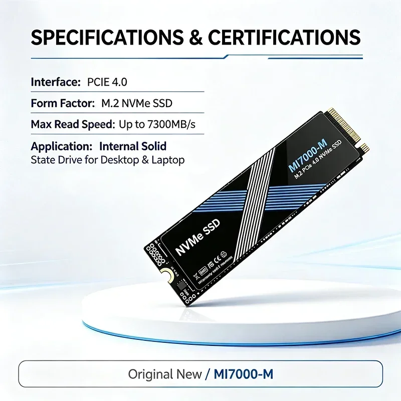 MI7000-M NVMe M.2 SSD, 7300 MB - M.2 Nvme 4Tb Pcie 4.0 Ssd recensie en prijs