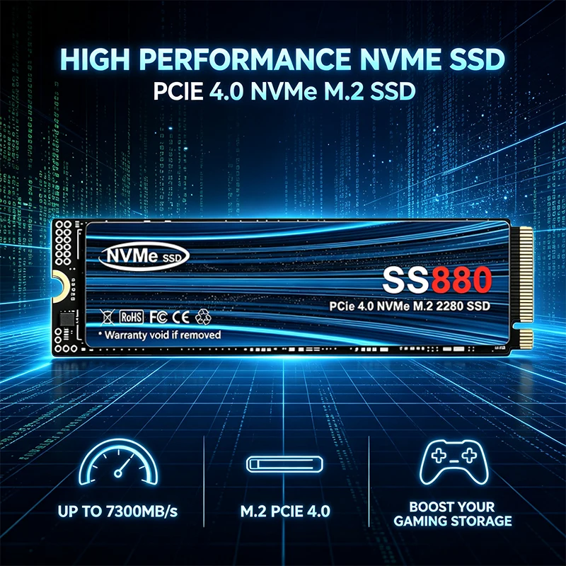 Interne SSD-drive SS880 NVMe,  - M.2 Nvme 4Tb Pcie 4.0 Ssd recensie en prijs