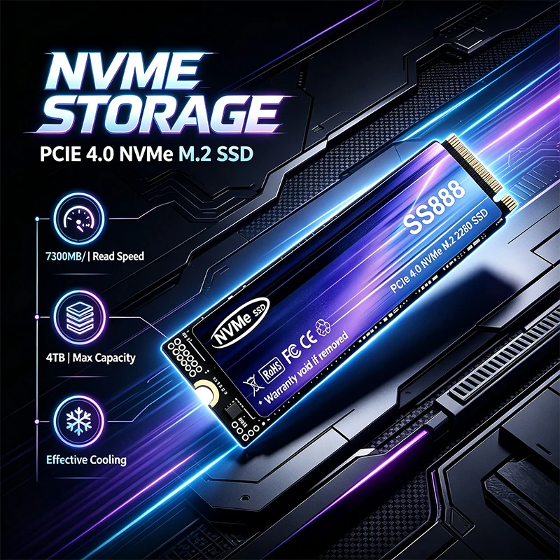 SS888 M.2 NVMe PCIe 4.0 SSD 73 - M.2 Nvme 4Tb Pcie 4.0 Ssd recensie en prijs