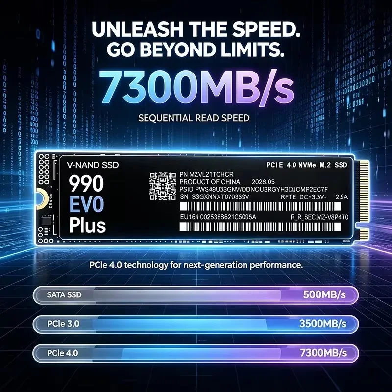 NIEUW 990 EVO Plus M.2 2280 NV - M.2 Nvme 4Tb Pcie 4.0 Ssd recensie en prijs