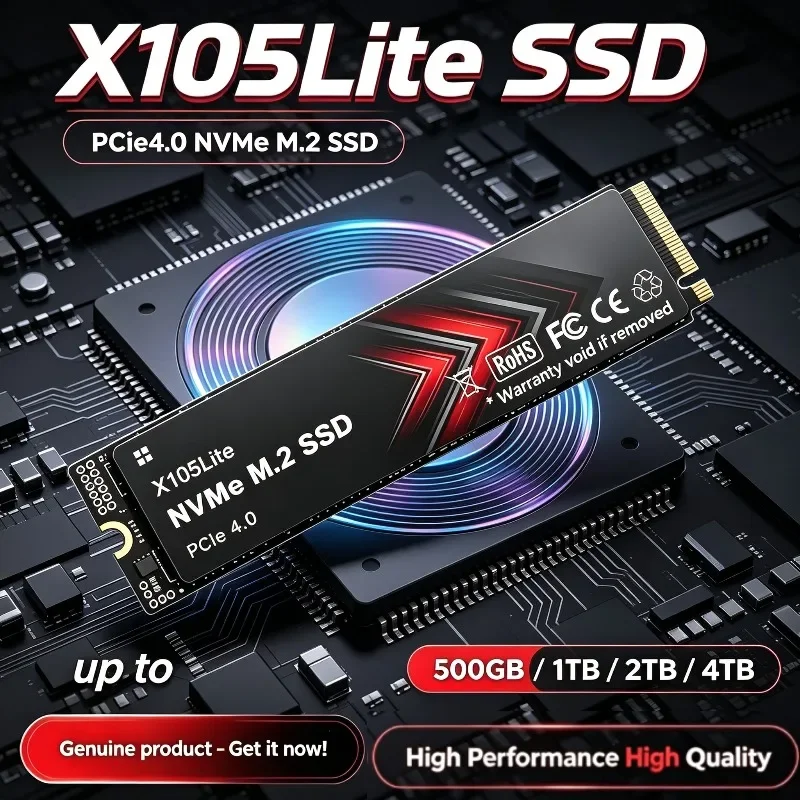Gloednieuwe X105Lite NVMe SSD  - M.2 Nvme 4Tb Pcie 4.0 Ssd recensie en prijs